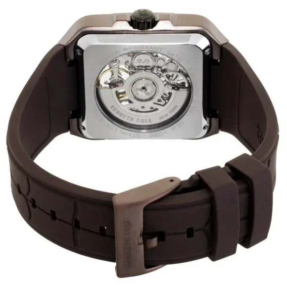 NWT Authentic Kenneth Cole New York Gotham Automatic Skeleton Dial Men's Watch